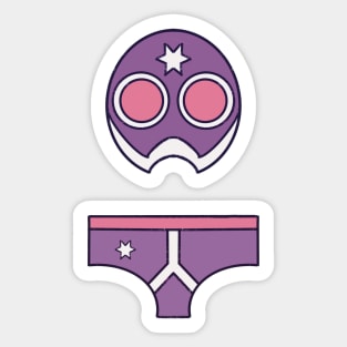 Purple Wrestling Gear Sticker